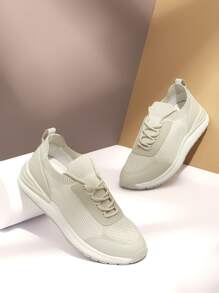 Cuccoo Zapatos de atletismo con cordón delantero - Beis - Ver 10