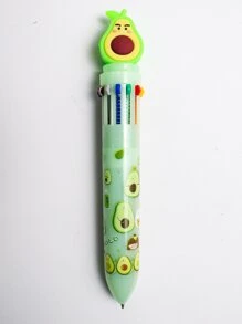 1pc Avocado Decor Ballpoint Pen - Multicolor - View 1