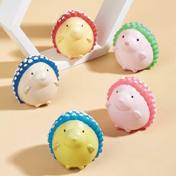 

1pc Hedgehog Shaped Random Color Pet Sound Toy, Multicolor