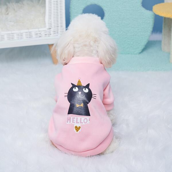 

Cat Print Pet Sweatshirt, Multicolor