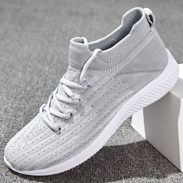 

Men Minimalist Knit Running Shoes, Light grey