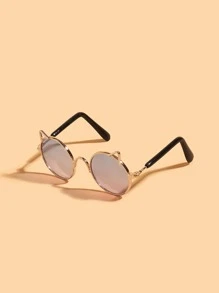 Cat Shaped Pet Glasses - Multicolor - View 4