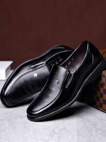 Hombres Zapatos de vestir sin cordones - Negro - Ver 3