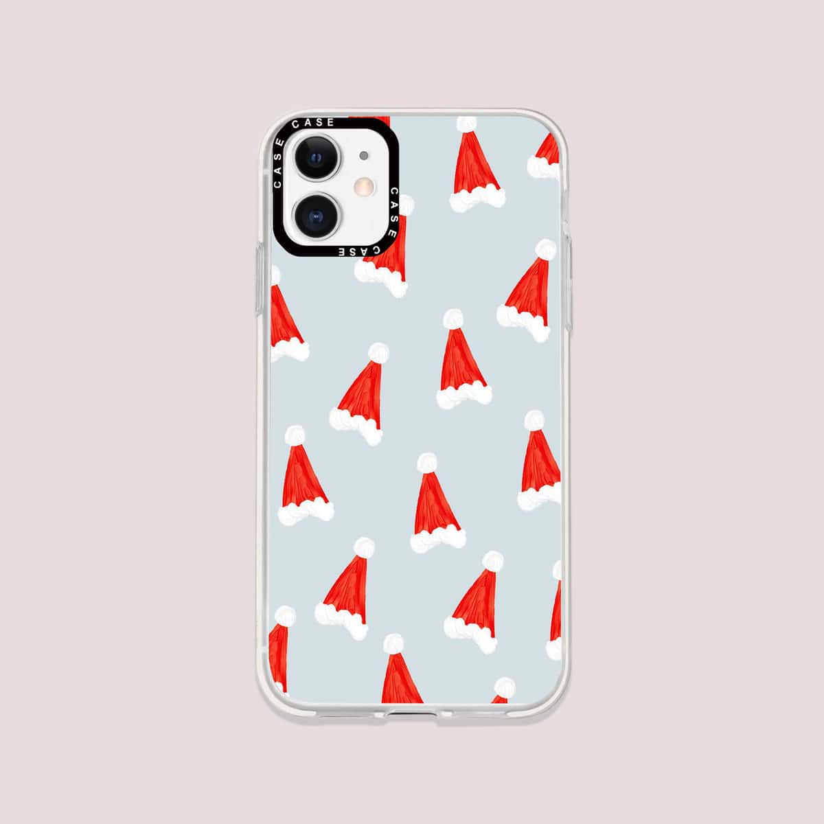 

Christmas Hat Pattern Phone Case, Multicolor
