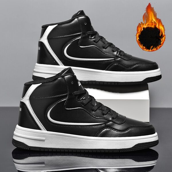 

Men Letter Graphic Lace-up Front Sneakers, Black