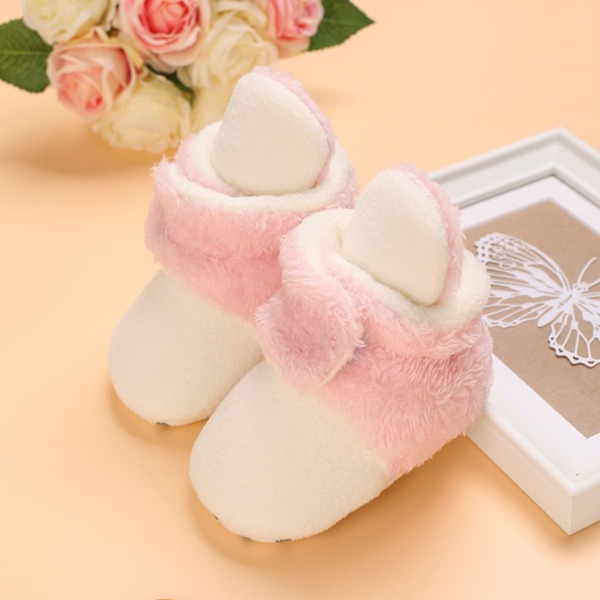 

Baby Fuzzy Two Tone Snow Boots, White