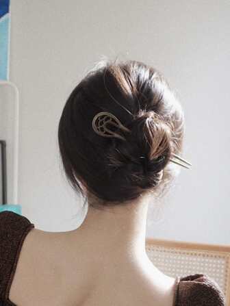 Hollow Out Hair Pin Boho,Hair Accessories,Hairpin Hair Bun Hair Bun Maker Bun Hair Piece Hair Styling Pins, School Stuff