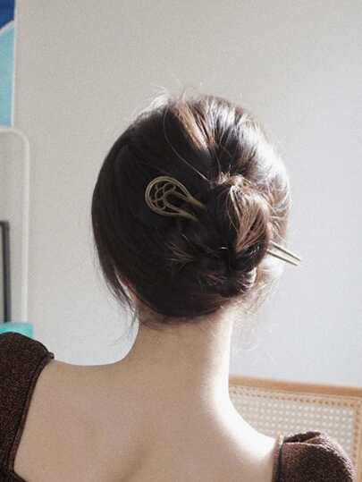 Ihåligt hårspänne Boho, håraccessoarer, hårspänne Hårknut Hårknutstillverkare Knuthårsbit Hårstylingnålar, skolgrejer