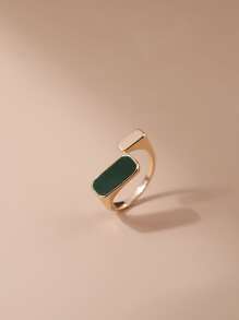 Geometric Charm Ring - Yellow Gold - View 1