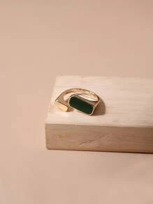 Geometric Charm Ring - Yellow Gold - View 3