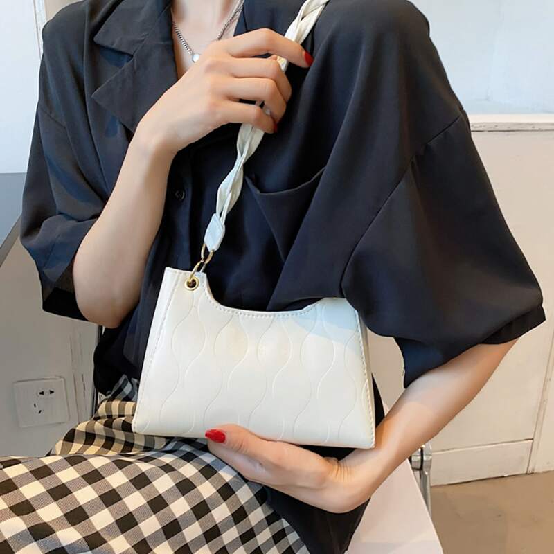 

Minimalist Shoulder Bag, Beige