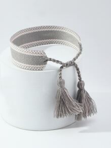 流蘇細節可調節手環 - 彩色 - 查看 2