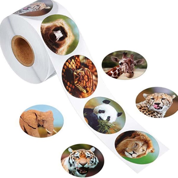

1roll Panda Pattern Random Sticker, Multicolor