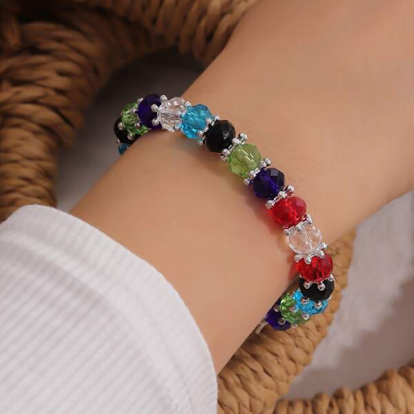 

Colorful Beaded Bracelet, Multicolor