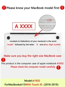 2pcs Minimalist Laptop Case - Clear - View 6