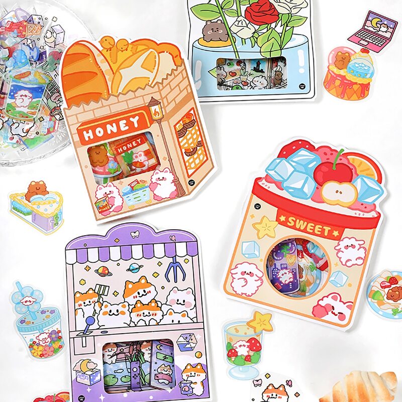 

40pcs Cartoon Graphic Random Sticker, Multicolor