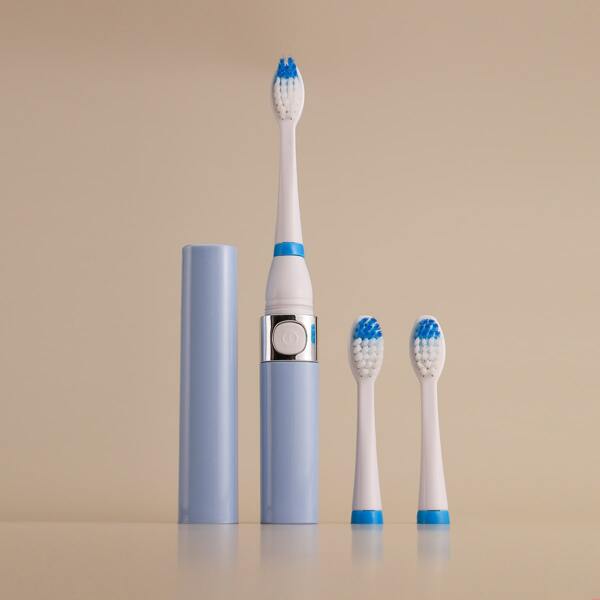 

1pc Electric Toothbrush & 3pcs Brush Head, Baby blue