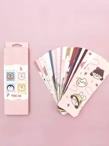 30入組卡通圖案隨機書簽