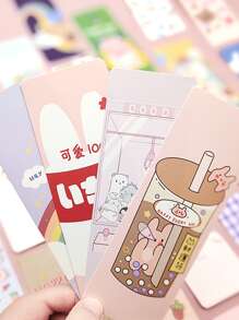 30入組卡通圖案隨機書簽