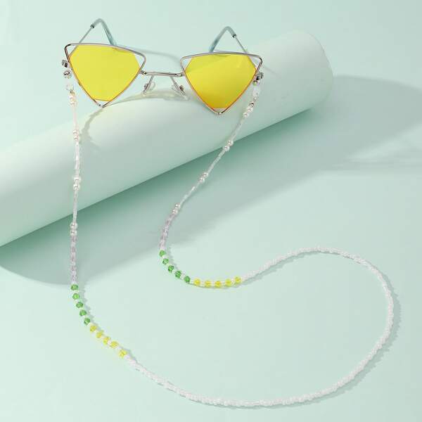 

Girls Simple Beaded Glasses Chain, Multicolor