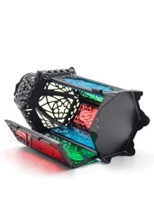 1 cái giá đỡ nến hình đèn lồng - Nhiều màu - Xem 4