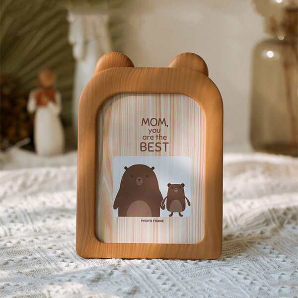

1pc Cartoon Bear Photo Frame, Multicolor