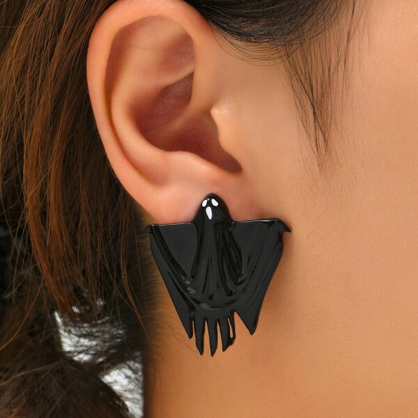 

Halloween Ghost Design Earrings, Black