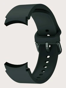 1 pièce Bracelet de montre de sport en silicone doux compatible avec Samsung Galaxy Watch 6 (44 mm/40 mm), Galaxy Watch 5, Watch 4 (40 mm, 44 mm), Galaxy Watch 5 Pro (45 mm), Watch 6 Classic (47 mm/43 mm) comme cadeau pour les étudiants qui retournent à l'école - Vert sapin - Voir 2