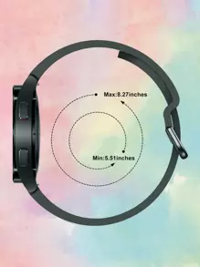 1 pièce Bracelet de montre de sport en silicone doux compatible avec Samsung Galaxy Watch 6 (44 mm/40 mm), Galaxy Watch 5, Watch 4 (40 mm, 44 mm), Galaxy Watch 5 Pro (45 mm), Watch 6 Classic (47 mm/43 mm) comme cadeau pour les étudiants qui retournent à l'école - Vert sapin - Voir 4