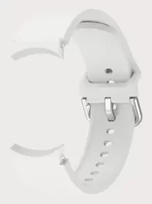 1 条柔软硅胶运动表带，兼容三星 Galaxy Watch 6 44mm 40mm/Galaxy Watch 5/Watch 4 40mm 44mm/Galaxy Watch 5 Pro 45mm/Watch 6 Classic 47mm 43mm，适合男女佩戴，可作为返校学生的礼物 - 白色 - 查看 2