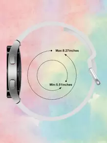 1 pièce Bracelet de montre de sport en silicone souple compatible avec Samsung Galaxy Watch 6 44mm/40mm, Galaxy Watch 5/Watch 4 40mm/44mm, Galaxy Watch 5 Pro 45mm, Watch 6 Classic 47mm/43mm, unisexe comme cadeau pour les étudiants retournant à l'école - Gris - Voir 4