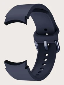 1pc Soft Silicone Sports Watch Band Compatible With Samsung Galaxy Watch 6 44mm 40mm/Galaxy Watch 5/Watch 4 40mm 44mm/Galaxy Watch 5 Pro 45mm/Watch 6 Classic 47mm 43mm, For Both Men And Women As A Gift For Students Returning To School