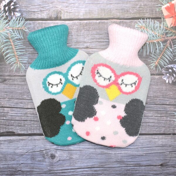 

1pc Random Knitted Owl Cover Hot Water Bag, Multicolor