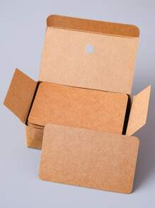 100 piezas Tarjeta de papel embalar - Caqui - Ver 1