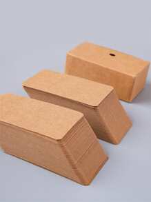 100 piezas Tarjeta de papel embalar - Caqui - Ver 4