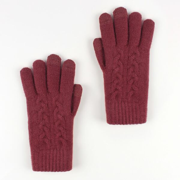 

Minimalist Solid Gloves, Rusty rose