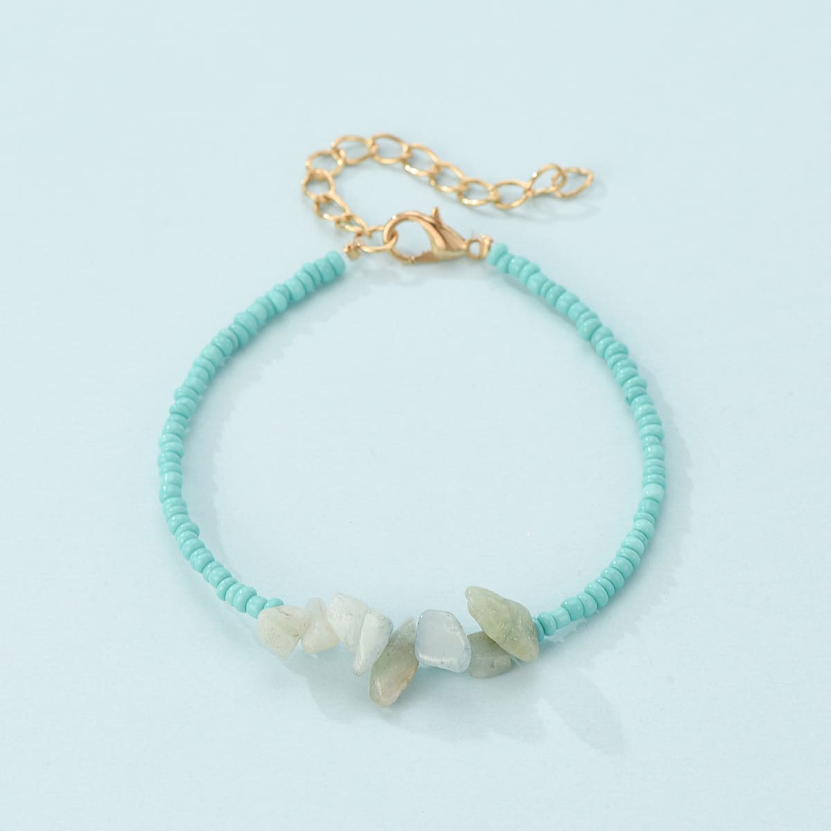 

Stone Decor Beaded Bracelet, Multicolor