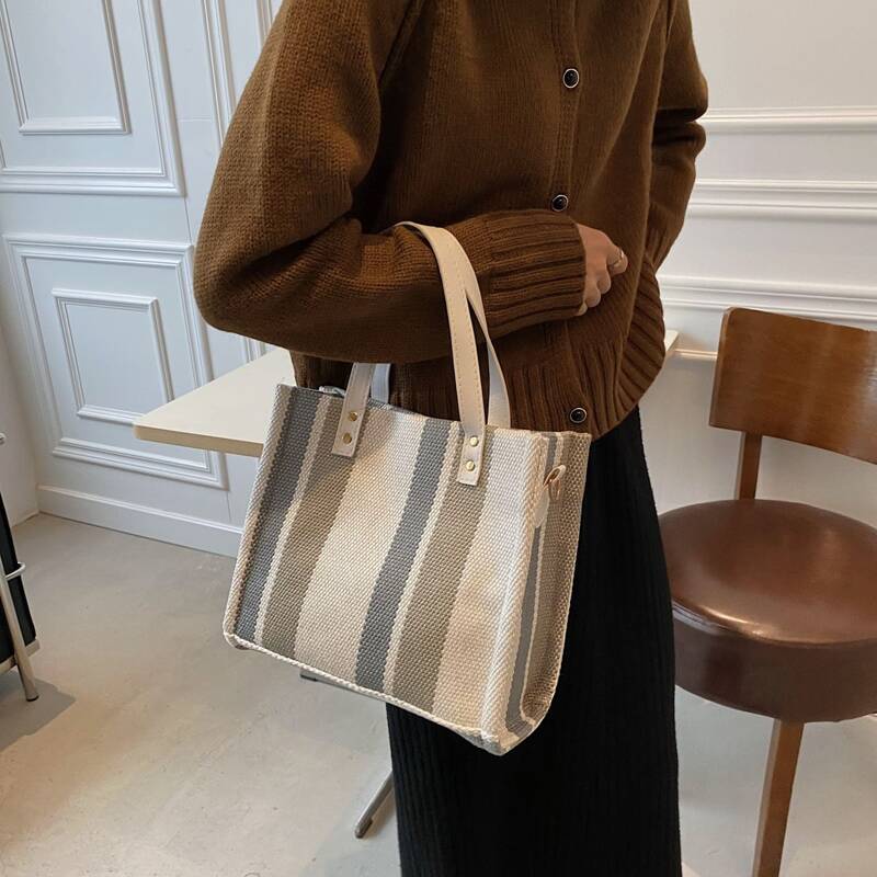 

Striped Tote Bag, Multicolor