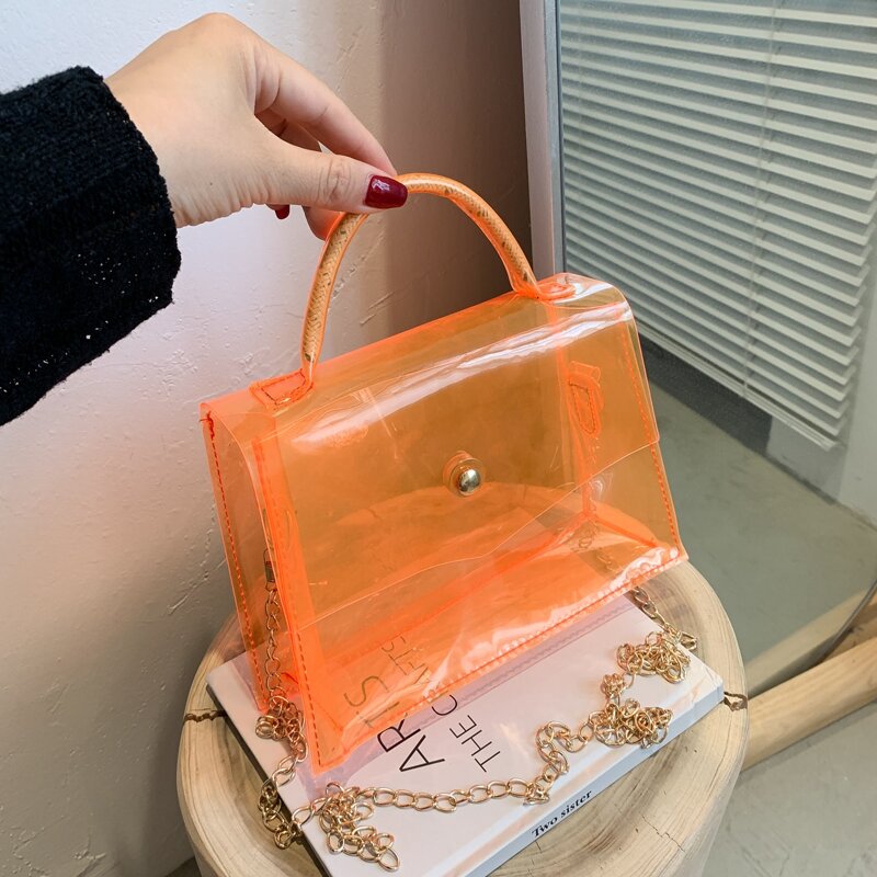 

Minimalist Satchel Bag, Orange