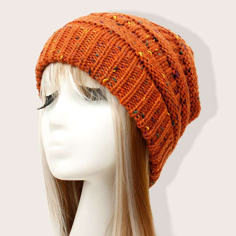 

Simple Knit Hat, Multicolor