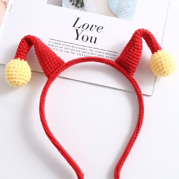 

Two Tone Headband, Red
