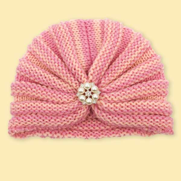 

Baby Faux Pearl Decor Head Wrap, Multicolor
