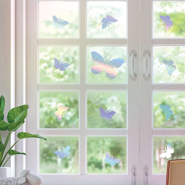 

1set Butterfly Print Wall Sticker, Multicolor
