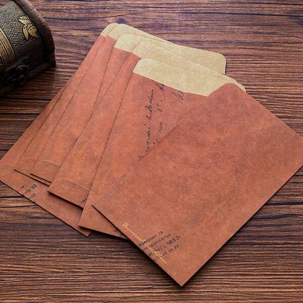 

15pcs Kraft Paper Envelope Set, Multicolor