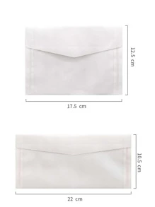 8入組素色信封套裝 - 白色 - 查看 3
