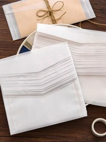 8入組素色信封套裝 - 白色 - 查看 4