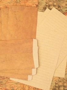 15pcs Vintage Envelope Set - Yellow - View 2