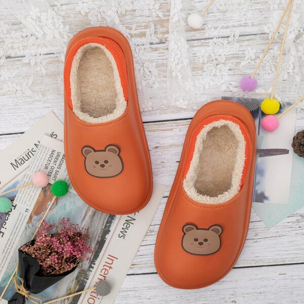 

Cartoon Decor Home Slippers, Orange
