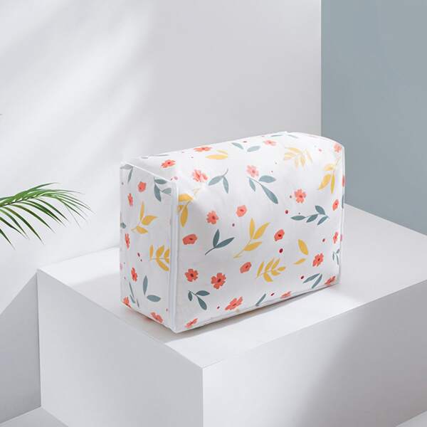 

Flower Print Clothes Storage Bag, Multicolor