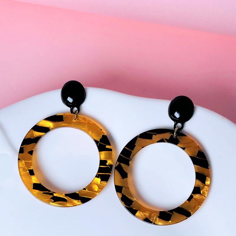 

Ring Drop Earrings, Multicolor